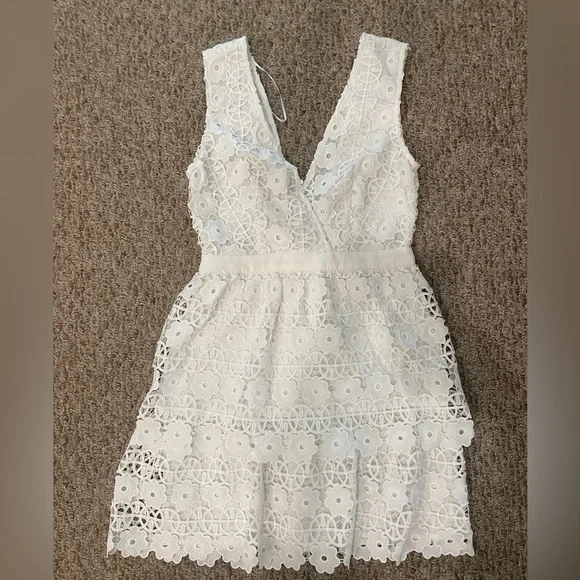 open lace back dress Gia Franco